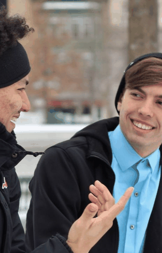 Creator smiling reaction